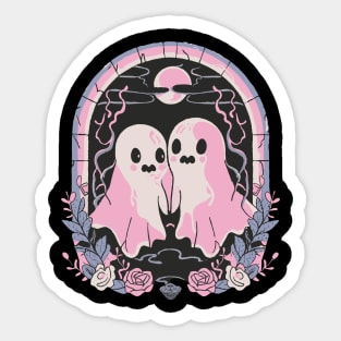 Cute Ghost Couple Sticker